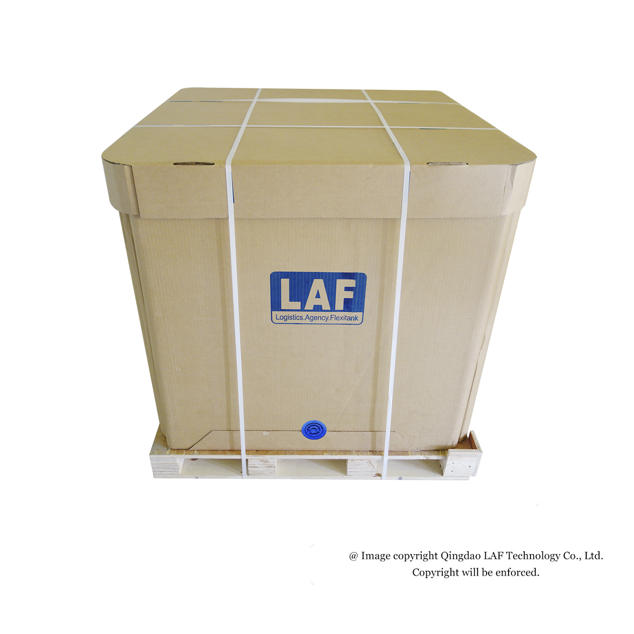 Caja IBC corrugada plegable de 1000L para aceite de coco